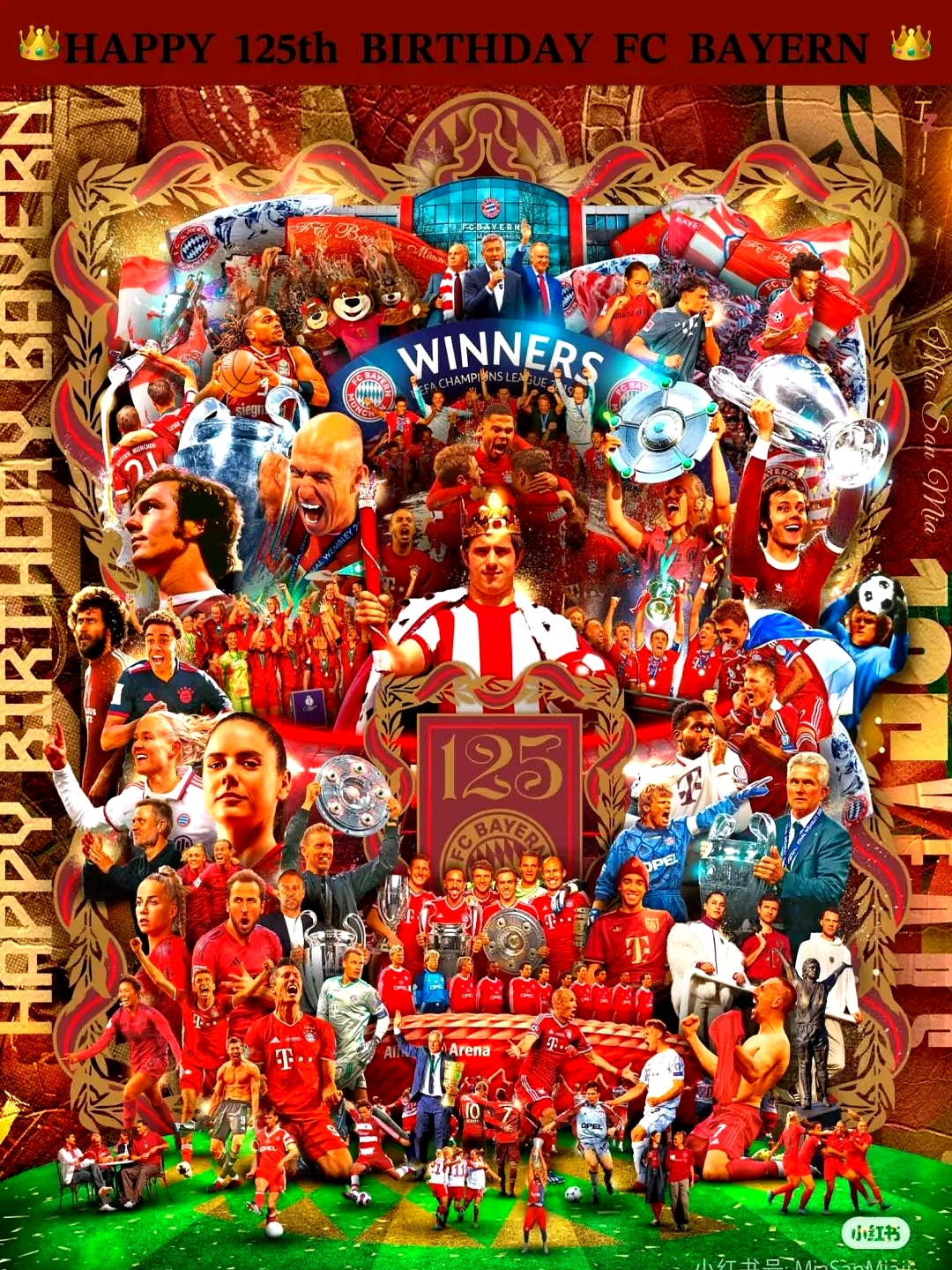 拜仁慕尼黑大比分胜利赢得球迷喝彩